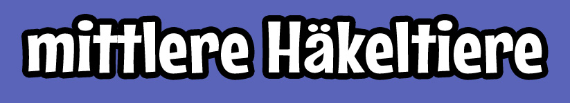 mittelgroße Häkeltiere
